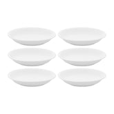 Gourmet dia.9.75" h:2" 44 oz. Round Warm White Vitrified Deep Plate (Set of 6)