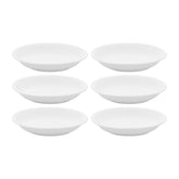 Gourmet dia.11" h:0" 57 oz. Round Warm White Vitrified Deep Plate (Set of 6)