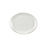 Grace 12.25" x 9.5" x h:1" Oval Brown Vitrified Platter (1 each)