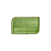 Breeze 11.75" x 7" x h:0" Rectangular Green Vitrified Platter (1 each)