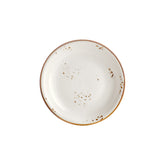 Harmony Elegance dia.11" h:0" 57 oz. Round Brown Vitrified Deep Plate (Set of 6)