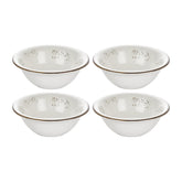 Harmony Elegance dia.7" h:2.5" 22 oz. Round Brown Vitrified Bowl (Set of 4)