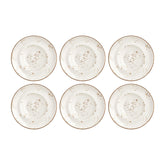 Harmony Elegance dia.10.75" h:2.5" 17 oz. Round Brown Vitrified Deep Plate (Set of 6)