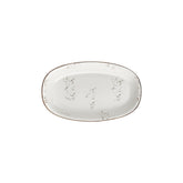 Harmony Elegance 11.5" x 7" x h:1.25" Oval Brown Vitrified Platter (1 each)
