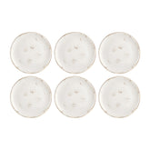 Harmony Elegance dia.11.75" Round Brown Vitrified Plate (Set of 6)