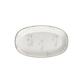 Harmony Elegance 13.5" x 8" x h:1.5" Oval Brown Vitrified Platter (1 each)