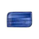 Enigma 13.75" x 8.25" x h:0" Rectangular Blue Vitrified Platter (1 each)
