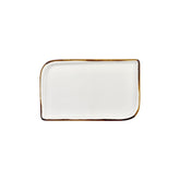 Gleam 11.75" x 7" x h:0" Rectangular Brown Vitrified Platter (1 each)