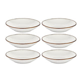Gleam dia.9.75" h:2" 44 oz. Round Brown Vitrified Deep Plate (Set of 6)