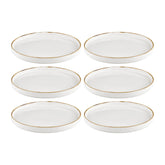 Gleam dia.10.75" Round Brown Vitrified Plate (Set of 6)