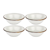 Gleam dia.6" h:2" 12 oz. Round Brown Vitrified Bowl (Set of 4)