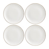 Gleam dia.6.75" Round Brown Vitrified Plate (Set of 4)