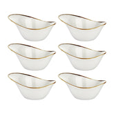 Gleam 7" x 5" x h:0" 12 oz. Organic Brown Vitrified Bowl (Set of 6)