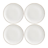 Gleam dia.7.5" Round Brown Vitrified Plate (Set of 4)