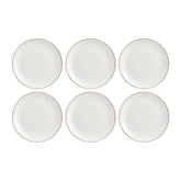 Gleam dia.11.75" Round Brown Vitrified Plate (Set of 6)