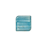 Infinity 6" x 6" Square Turquoise Vitrified Plate (Set of 4)