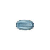 Infinity 7.5" x 4.25" x h:1" Oval Turquoise Vitrified Platter (1 each)