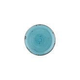 Infinity dia.8.25" Round Turquoise Vitrified Plate (Set of 4)
