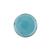 Infinity dia.9.75" Round Turquoise Vitrified Plate (Set of 4)