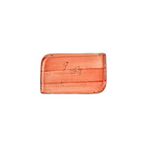Laterite 9.5" x 6" Rectangular Orange Vitrified Plate (Set of 4)