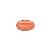 Laterite 7.5" x 4.25" x h:1" Oval Orange Vitrified Platter (1 each)