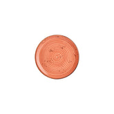 Laterite dia.8.25" Round Orange Vitrified Plate (Set of 4)