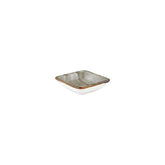 Supreme 4" x 3.5" x h:0.5" 2 oz. Square Gray Vitrified Bowl (Set of 4)