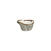 Supreme 3.25" x 2" x h:0" 2 oz. Oval Gray Vitrified Creamer (1 each)