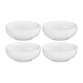 Helix White dia.5.5" h:2" 16 oz. Round Warm White Vitrified Bowl (Set of 4)