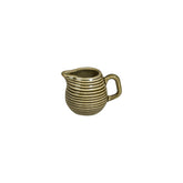 Helix Bamboo dia.3.25" h:2.25" 3 oz. Round Green Vitrified Creamer (1 each)
