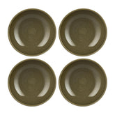 Helix Bamboo dia.5.5" h:0" 16 oz. Round Green Vitrified Bowl (Set of 4)