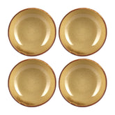 Helix Dune dia.5.5" h:0" 16 oz. Round Orange Vitrified Bowl (Set of 4)