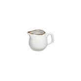 Helix Gleam dia.3.25" h:2.25" 3 oz. Round Brown Vitrified Creamer (1 each)