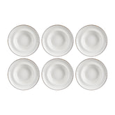 Helix Gleam dia.10.75" h:2.5" 17 oz. Round Brown Vitrified Deep Plate (Set of 6)