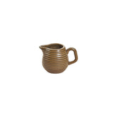 Helix Kaldi dia.3.25" h:2.25" 3 oz. Round Brown Vitrified Creamer (1 each)
