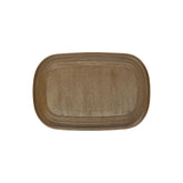 Helix Kaldi 13.5" x 9" x h:0" Oval Brown Vitrified Platter (1 each)