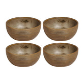 Helix Kaldi dia.3.75" h:1.5" 5 oz. Round Brown Vitrified Bowl (Set of 4)