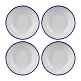 Helix Navy Blue dia.5.5" h:2" 16 oz. Round Blue Vitrified Bowl (Set of 4)