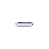 Helix Navy Blue 7.75" x 3.75" x h:1" Oval Blue Vitrified Platter (1 each)