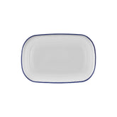 Helix Navy Blue 13.5" x 9" x h:0.75" Oval Blue Vitrified Platter (1 each)