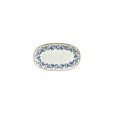 Kario 7.5" x 4.25" x h:1" Oval Blue Vitrified Platter (1 each)