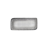 Luna 11.75" x 7" x h:0" Rectangular Gray Vitrified Platter (1 each)