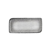 Luna 13.75" x 6.25" x h:0" Rectangular Gray Vitrified Platter (1 each)