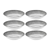Luna dia.9.75" h:2" 44 oz. Round Gray Vitrified Deep Plate (Set of 6)