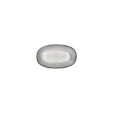 Luna 7.5" x 4.25" x h:1" Oval Gray Vitrified Platter (1 each)