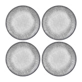 Luna dia.9" Round Gray Vitrified Plate (Set of 4)