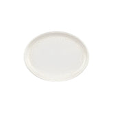 Luzz 12.25" x 9.5" x h:1" Oval Warm White Vitrified Platter (1 each)
