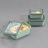 Turgla Home Microline 6 piece Microwave Safe Food Storage Containers, Green