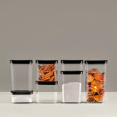 Turgla Home 4 Pc. Fluted Clear Airtight Food Containers (Set of 2)