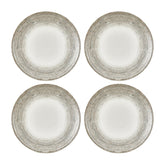 Misis dia.6.75" Round Brown Vitrified Plate (Set of 4)
